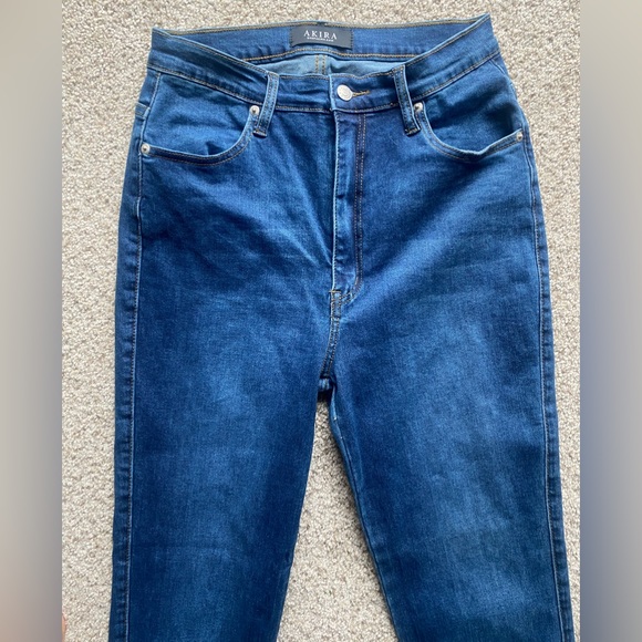 AKIRA High Waist Slim Fit Denim SZ 15 - Picture 7 of 8